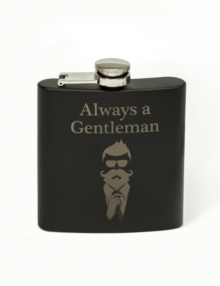 Whiskey Flask Always A Gentleman